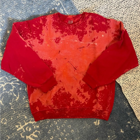 Fruit of the Loom red dyed crewneck sweater (size L) - Picture 1 of 2